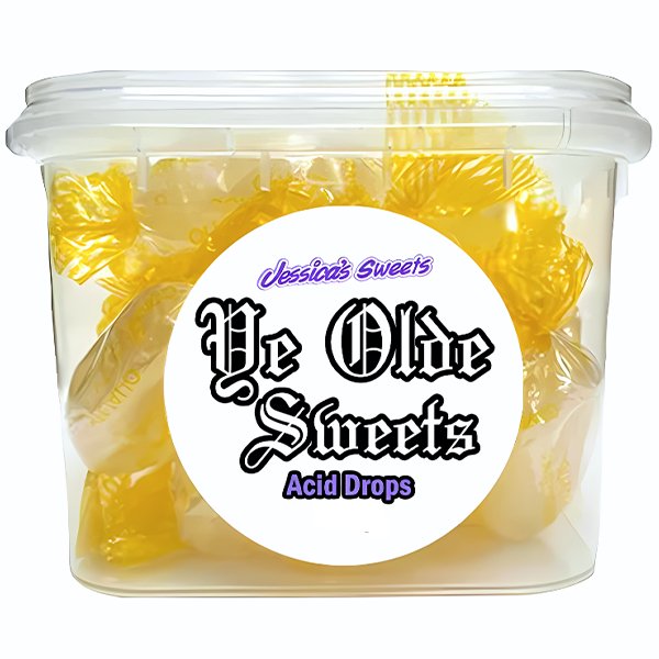 Jessica's Sweets Ye Olde Sweets Acid Drops 200g - Jessica's Sweets