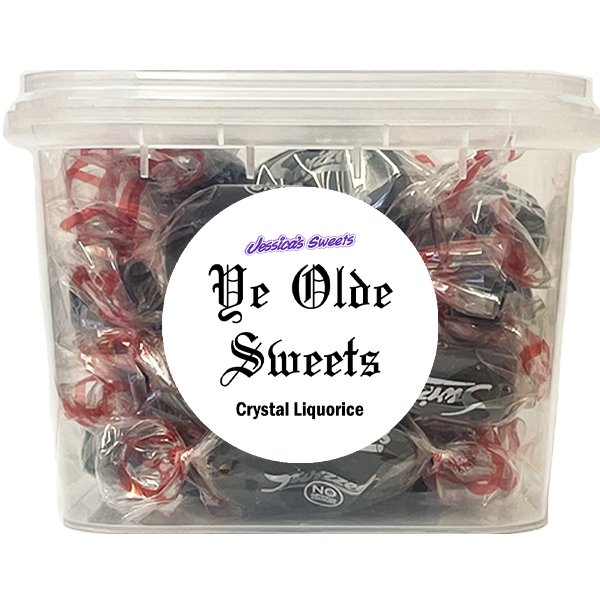 Jessica's Sweets Ye Olde Sweets Crystal Liquorice 149g - Jessica's Sweets