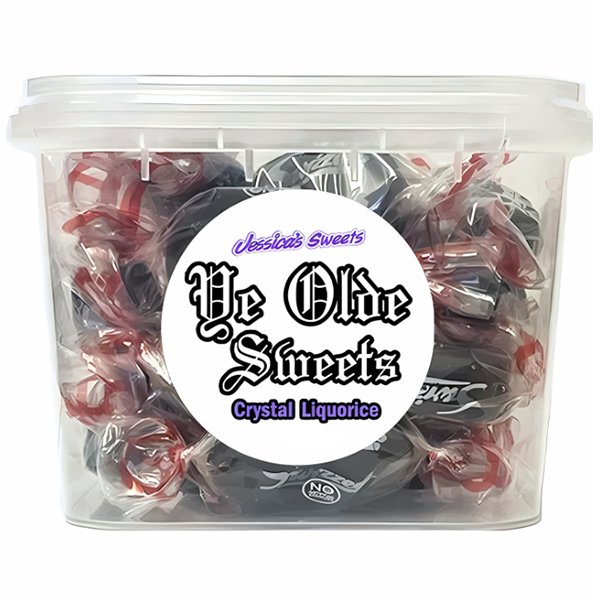 Jessica's Sweets Ye Olde Sweets Crystal Liquorice 149g - Jessica's Sweets