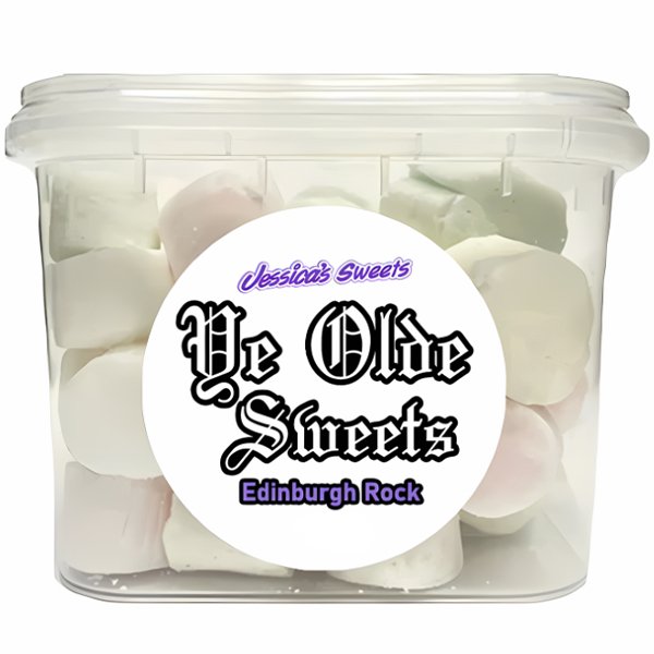 Jessica's Sweets Ye Olde Sweets Edinburgh Rock 170g - Jessica's Sweets