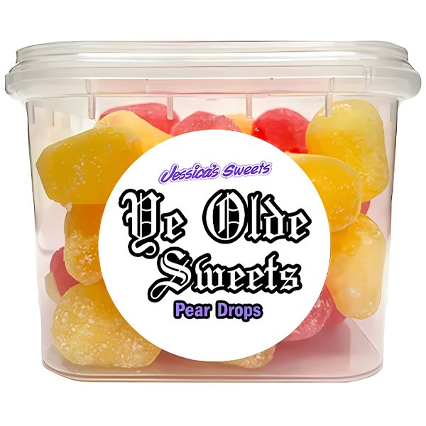 Jessica's Sweets Ye Olde Sweets Pear Drops 250g - Jessica's Sweets