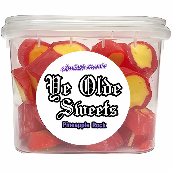 Jessica's Sweets Ye Olde Sweets Pineapple Rock 250g - Jessica's Sweets