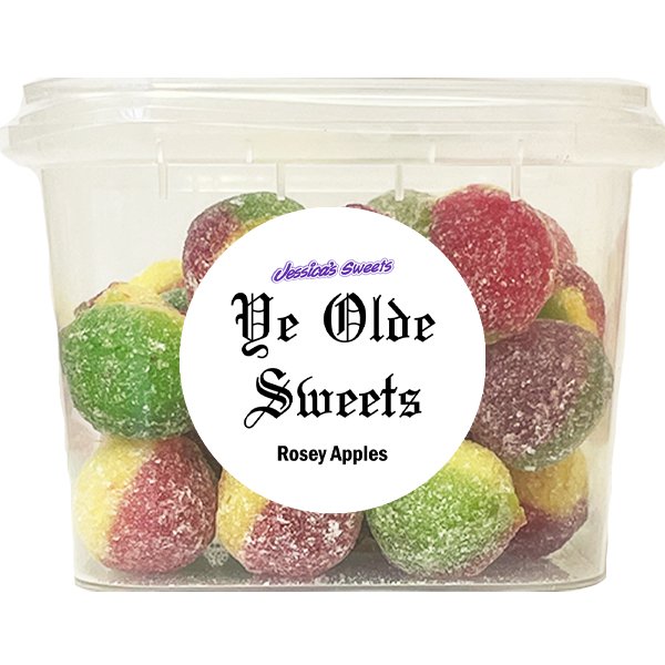 Jessica's Ye Olde Sweets Rosey Apples 200g - Jessica's Sweets