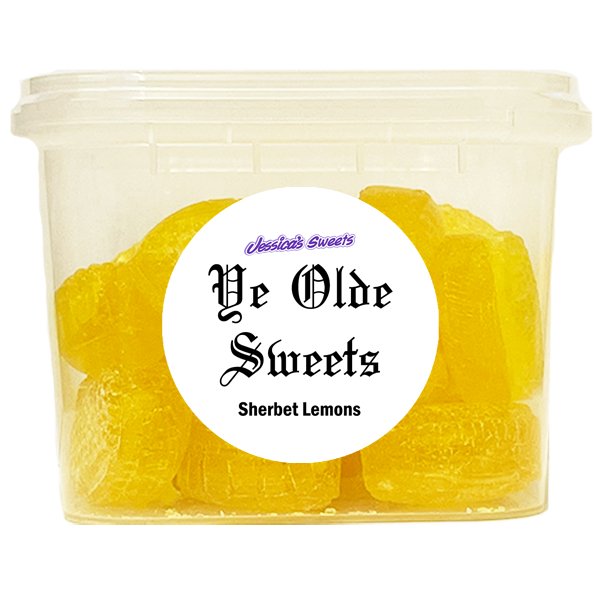 Jessica's Sweets Ye Olde Sweets Lemon Sherbets 184g - Jessica's Sweets